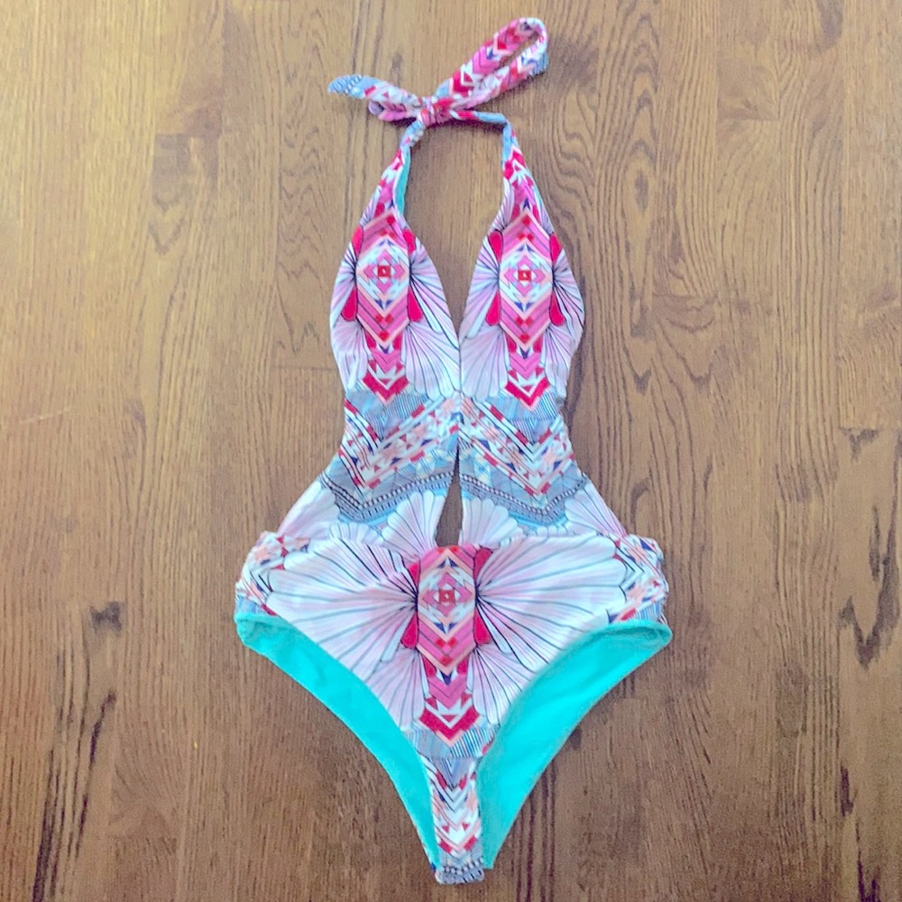 Women’s Geometric Cut-out One Piece